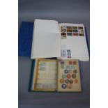 STAMPS IN A FOLDER AND SMALL STOCKBOOK, with mint Great Britain