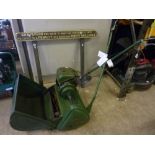 A RANSOMES 18' MARQUIS PETROL CYLINDER LAWNMOWER, with original grassbox (a/f)