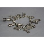 A SILVER CHARM BRACELET