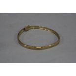 A LATE 20TH CENTURY 9CT GOLD BRACELET, flexible herringbone link, measuring approximately 180mm in