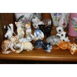 A SET OF TWELVE DANBURY MINT CATS OF CHARACTER FIGURES