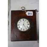 A 19TH CENTURY AND LATER MAHOGANY CASED SEDAN CLOCK, painted dial, the back plate engraved Smith &