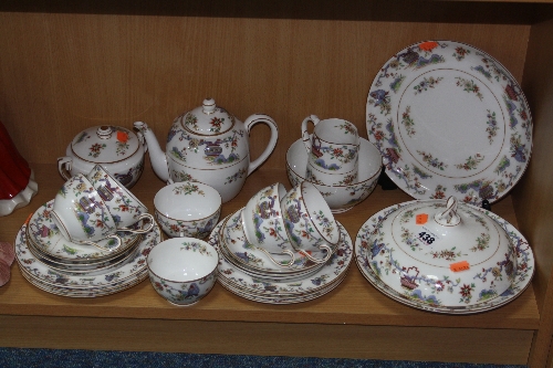 ROYAL WORCESTER PART TEA SERVICE, Rd.No.608482, to include teapot, covered sugar bowl, another sugar