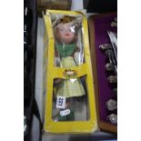 A BOXED PELHAM GRETEL SL PUPPET, in damaged yellow window box, complete with packing piece