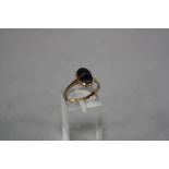 A 9CT BLUE JOHN RING, ring size N