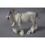 A BESWICK SHIRE HORSE (large Action Shire), No.2578, grey, gloss