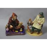 TWO ROYAL DOULTON FIGURES, 'Lunchtime' HN2485 and 'The Potter' HN1493 (seconds) (2)