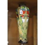A MOORCROFT COSTA RICA TRIAL VASE, of baluster shape, dated 22/10/14, impressed and painted marks,