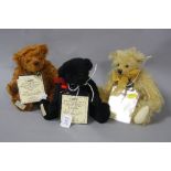 THREE DEANS COLLECTORS BEARS, all limited edition 'Percy Pudsey' special edition for the Leeds