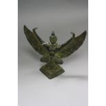 A BRONZED FIGURE OF 'GARUDA', the Buddist/Hindu lengendary bird god, height approximately 17cm