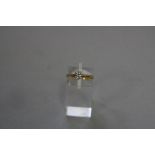 A LATE 20TH CENTURY 18CT GOLD DIAMOND SINGLE STONE RING, one modern round brilliant cut diamond,