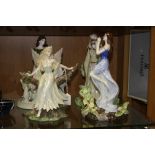 FOUR COALPORT LIMITED EDITION SHAKEPEARIAN CLASSICAL HEROINES, 'Titania', 18/2000, 'Ariel' 262/2000,