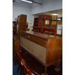 A WALNUT CASE RADIOGRAM, with a model 2000 Garrard turntable and a Pye early 20th Century radio in