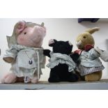 THREE EDEN PLUSH SOFT TOYS, all characters from Beatrix Potter stories, all have badge and