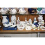 AYNSLEY TRINKETS, VASES ETC, various patterns to include 'Chelsea Flowers', 'Somerset', '