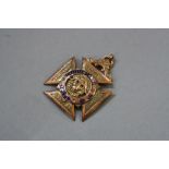 A 9CT ORDER OF THE BUFFALO MEDAL, approximate weight 23 grams (sd)