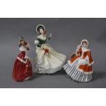 THREE ROYAL DOULTON FIGURES, 'Noelle' HN2179, 'Christmas Morn' HN1992 and 'Christmas Day 2002'