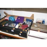 A LARGE QUANTITY OF MIXED COSTUME JEWELLERY etc