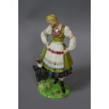 A BESWICK FIGURE, 'Polish Girl with Hen' No.1222