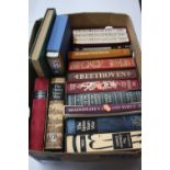 A BOX OF FOLIO SOCIETY BOOKS, in slip cases and two other books