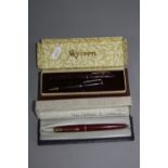 A BOXED PARKER PEN, and a Wyvern boxed pen and pencil set