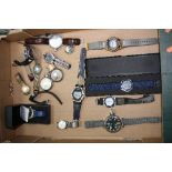 A BOX OF MIXED WATCHES