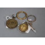 TWO 9CT FOB WATCHES