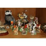 A COLLECTION OF BORDER FINE ARTS AND COUNTRY ARTISTS ANIMALS AND BIRDS, to include 'Badger Cub'