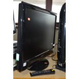 A HANNSPREE 28' LCD TV, (remote)