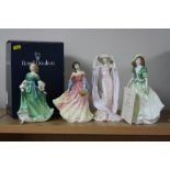 FOUR ROYAL DOULTON FIGURES, Limited Edition, 'Spring' HN4720, 188/2000 (certificate), boxed '