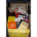 A BOX OF THEATRE PROGRAMMES