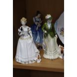 THREE ROYAL DOULTON FIGURES, 'Sarah' HN3852, 'Take Me Home' HN3662 and 'Lorraine' HN3118 (3)