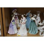 FIVE ROYAL DOULTON FIGURES, 'Lauren' HN3872 (Collectors Road Show, with certificate), 'Lily