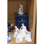 FIVE ROYAL DOULTON FIGURES FROM VANITY FAIR CHILDREN SERIES, 'Reward' HN3391 (boxed), 'Sit'