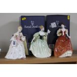 THREE ROYAL DOULTON FIGURES, to include two from Peggy Davies collection 'Christine' HN3905 and