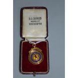 A 9CT GOLD SCOTTISH FOOTBALL MEDAL, awarded to W. Quinn of Celtic F.C. For Scottish 2nd XI