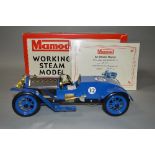 A BOXED MAMOD LIVE STEAM LE MANS RACER CAR, No.LM1, not tested, blue livery with racing number 32,