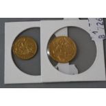 A FULL GOLD SOVEREIGN 1911, together with a gold half sovereign 1902 (2)