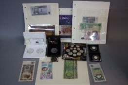 A VANITY CASE CONTAINING PROOF COINS, rare and sought after issues, to include Kew Gardens fifty