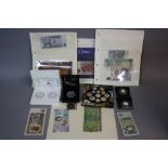 A VANITY CASE CONTAINING PROOF COINS, rare and sought after issues, to include Kew Gardens fifty