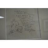 MEL CALMAN (1931-1994), 'I'd Like To Send You ...', pencil cartoon, signed lower left, Rae-Smith