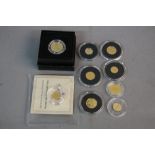 A SELECTION OF SMALL GOLD COINS, 1/20 ounce and others Canada, USA, Mexico, etc (9)