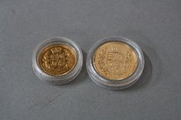 A 2002 FULL GOLD SOVEREIGN AND A 2002 HALF GOLD SOVEREIGN, BU (2)