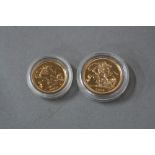 A 2003 FULL GOLD SOVEREIGN AND A 2003 HALF GOLD SOVEREIGN, BU (2)