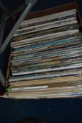 A TRAY OF OVER 90 L.P'S, of mainly progressive and classic rock, including Led Zepplin, Yes,