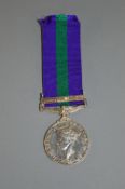 A GEORGE VI GENERAL SERVICE MEDAL, (Palestine 1945-48 Bar) correctly named to 14874742 L/Cpl L.