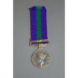 A GEORGE VI GENERAL SERVICE MEDAL, (Palestine 1945-48 Bar) correctly named to 14874742 L/Cpl L.