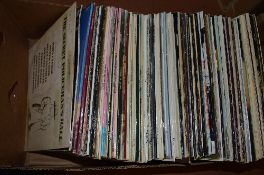 A TRAY OF OVER 100 L.P'S, from film soundtracks to 1990's, including Hancocks The Blood Donor, The
