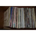 A TRAY OF OVER 100 L.P'S, from film soundtracks to 1990's, including Hancocks The Blood Donor, The