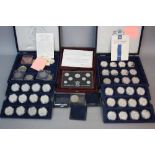 A ROYAL MINT 1996 SILVER ONE COIN ANNIVERSARY DECIMAL COLLECTION, together with a boxed set of 36